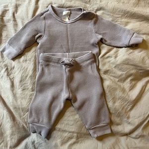 Baby 2 piece lounge set 0-3 months lavender